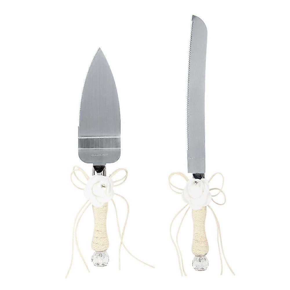 2Pcs/Set Wedding Cake Knife Shovel Cutter Server Set Gift Wedding Tableware