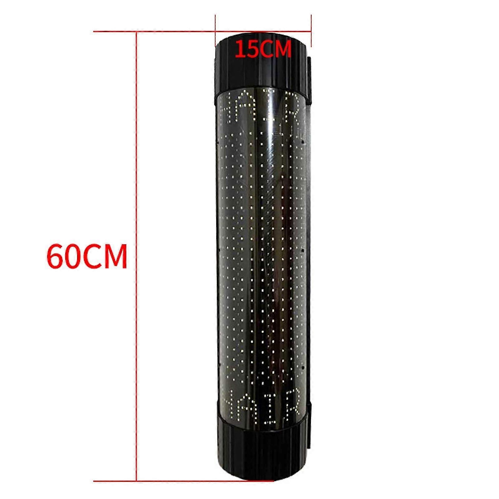 Pole Led Light Rotating Hair Salon Barber Shop Sign Red Blue White 60cm ...