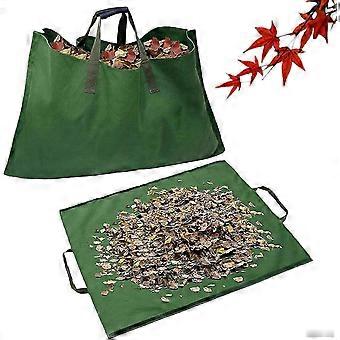 Garden Rubbish Bags, Garden Leaf Waste Collecto,Reusable Heavy Duty Canvas Fabric,Yard garbage waste Bag