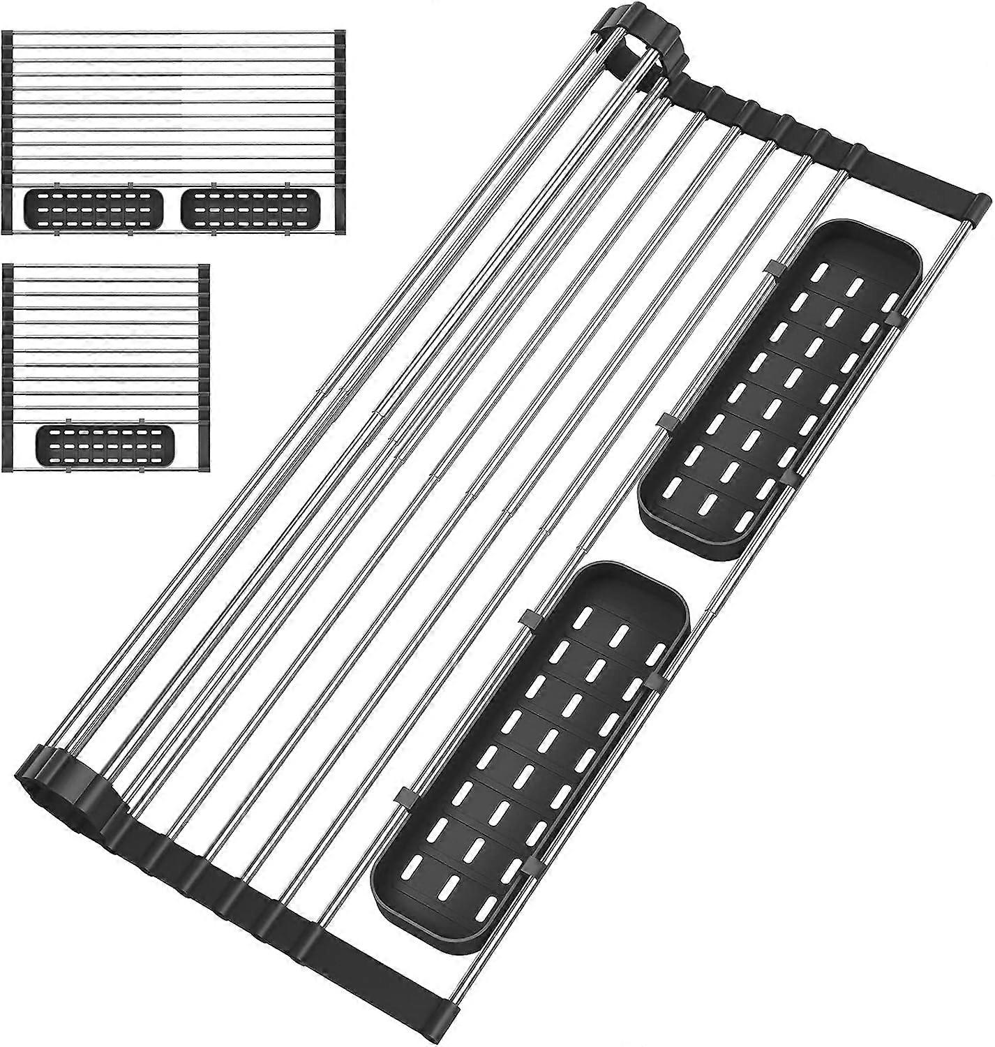 Foldable Sink Rack, Silicone Drying Mat, Kitchen Counter