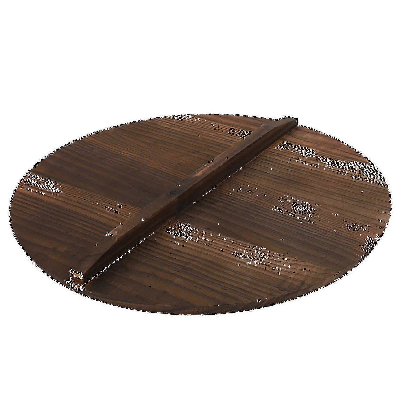 Kitchen Multi-functional Wooden Pot Cover Handle Pan Lid 40cm