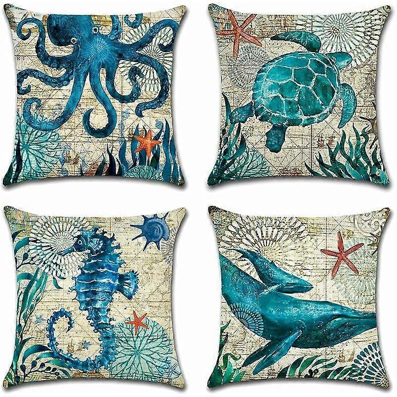 Mediterranean Nautical Outdoor Cushion Covers
