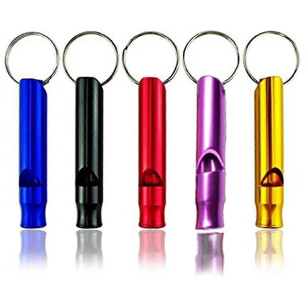 5 kpl hätäpelastuspilli, ulkona selviytymispilli, ulkoilupilli, alumiininen selviytymispilli