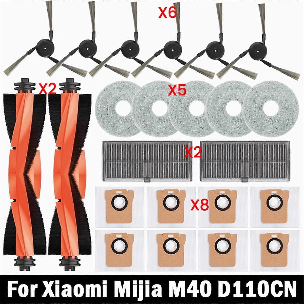 For Xiaomi Mijia M40 D110CN Robot Vacuum Spare Parts Main Side Brush