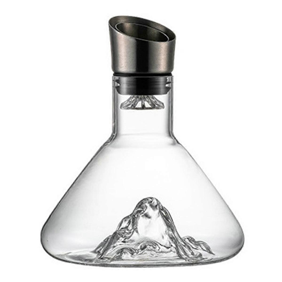 Wine Decanter, Crystal Clear Wine Decanter with Aerator,