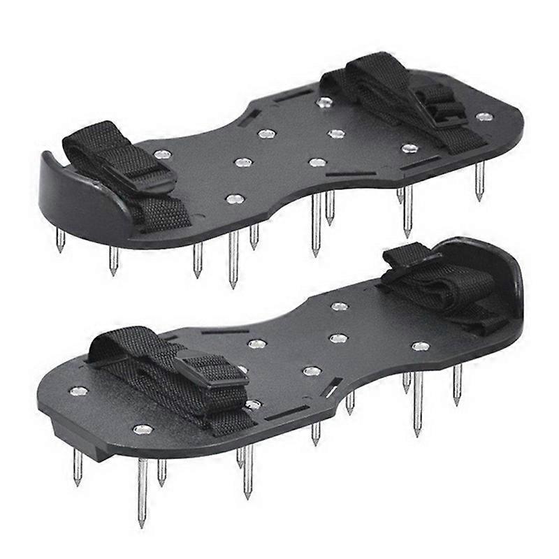 4.2CM Lawn Spikes Scarifying Shoes Self-Leveling Epoxy Tools Black