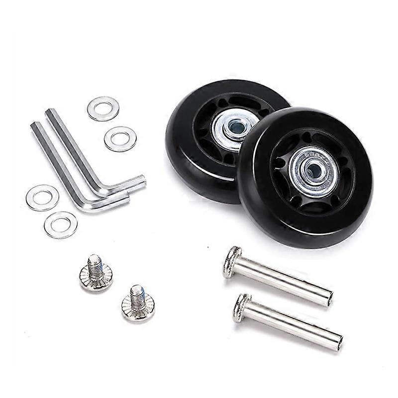 60Mm X 18Mm Luggage Suitcase Replacement Wheels, , 1 Set Of 2