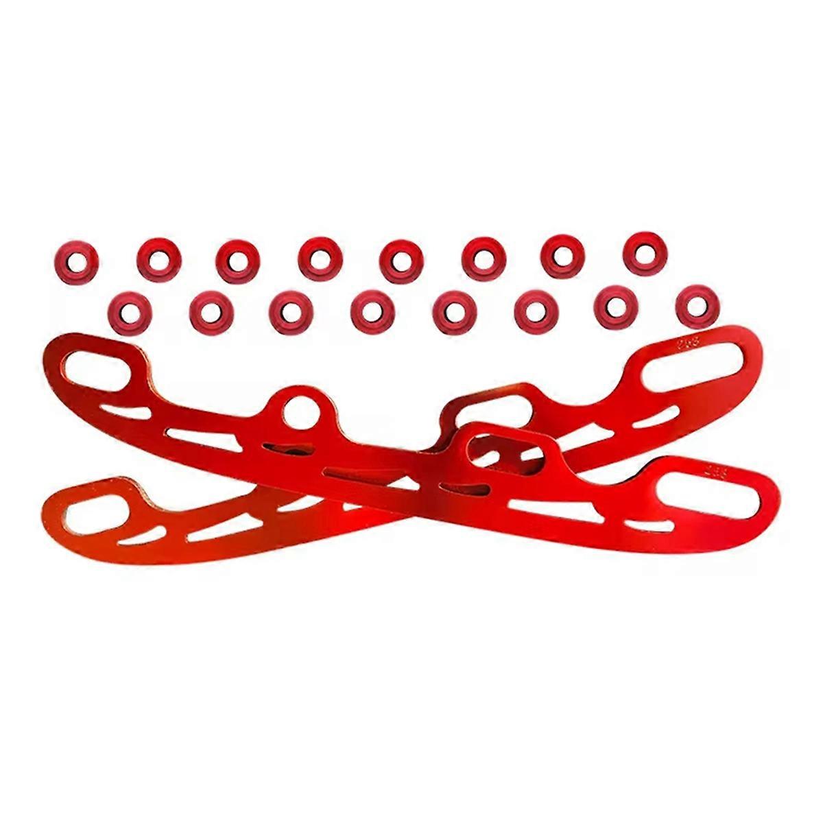 Durable-Reinforced Rink Sport Tool Ice Skate Blade Large red