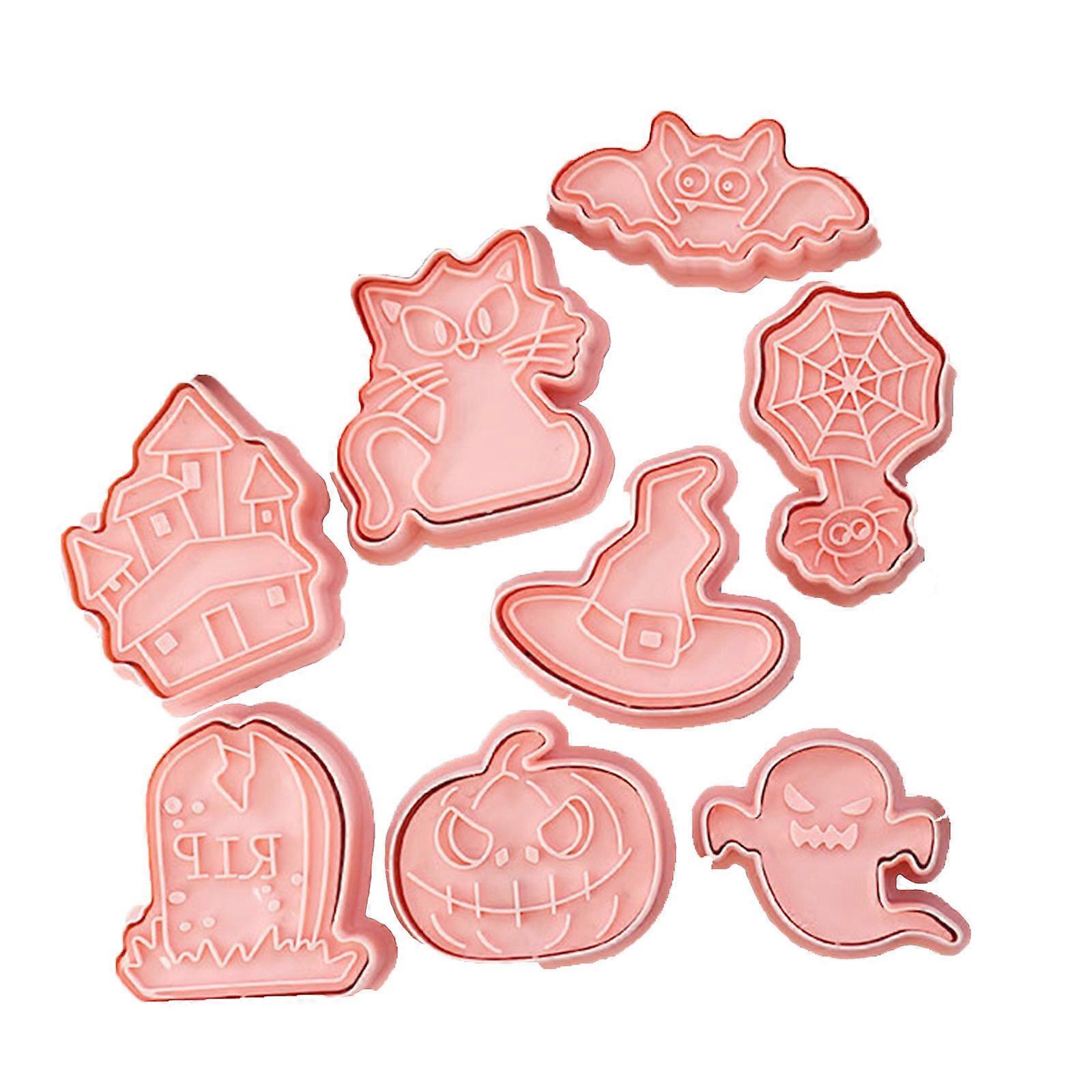 Halloween 8-piece Cake Set Diy Frosting Cookie Baking Reusable