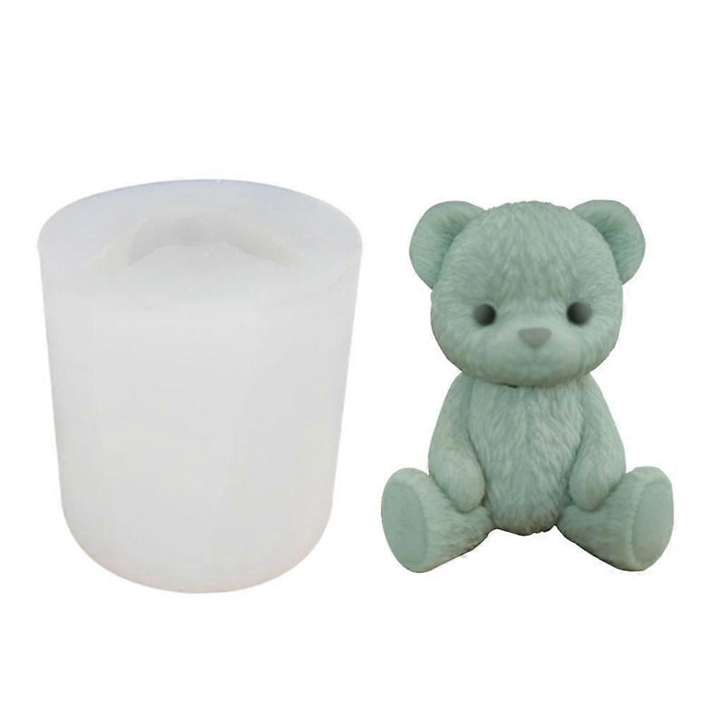 لطيف 3D شكل الدب كب كيك سيليكون العفن البسكويت أقراص سكرية لخبز كعكة الديكور صنع السكر الحرفية قوالب الصابون L