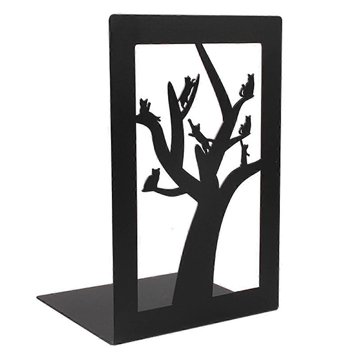 C-Decor Hollow-out Bookends for Art Hourglass Design Metal Book Stan