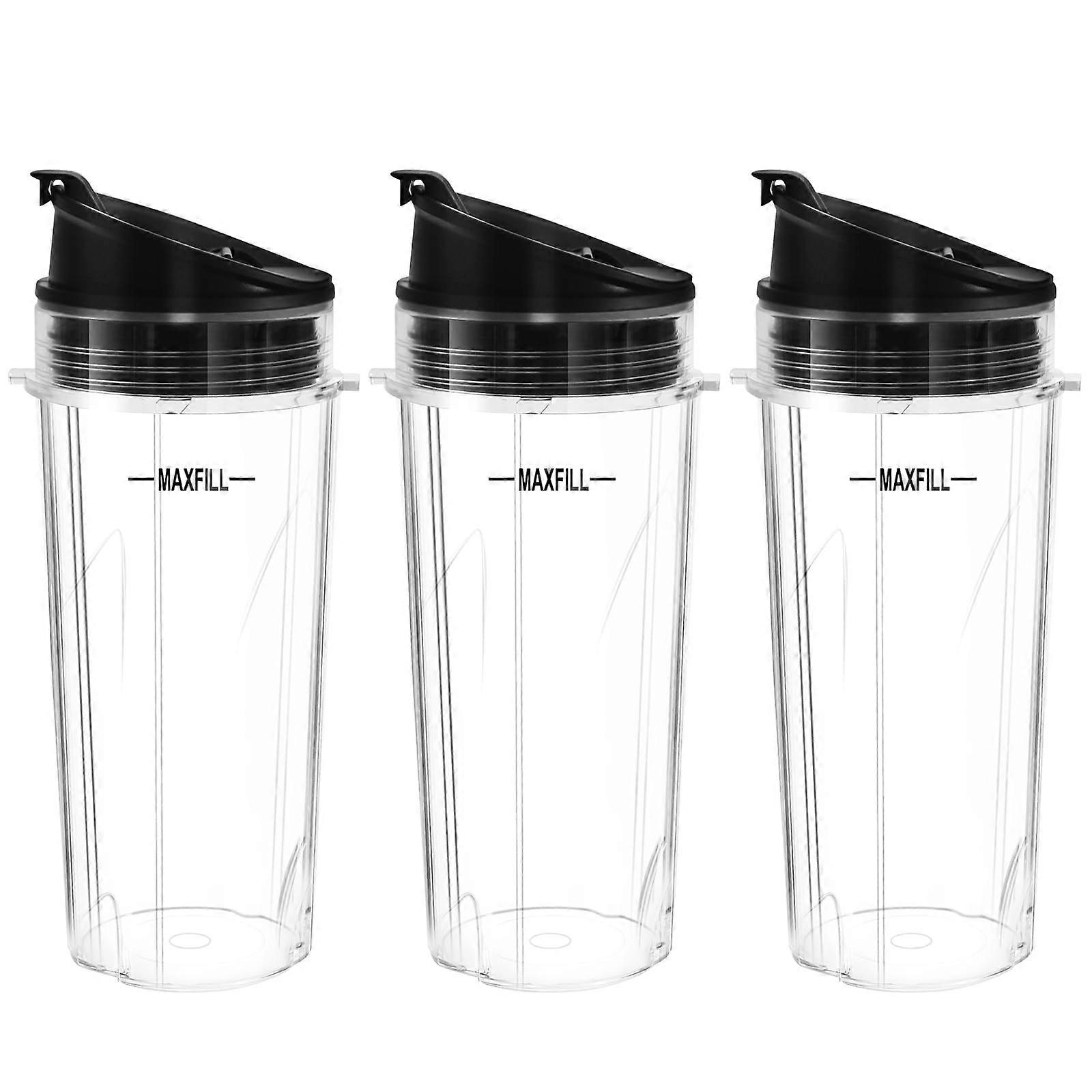 3 Pack Replacement Blender Cups 16oz For Ninja Personal Blender Compatible With Ninja 16oz Blenders