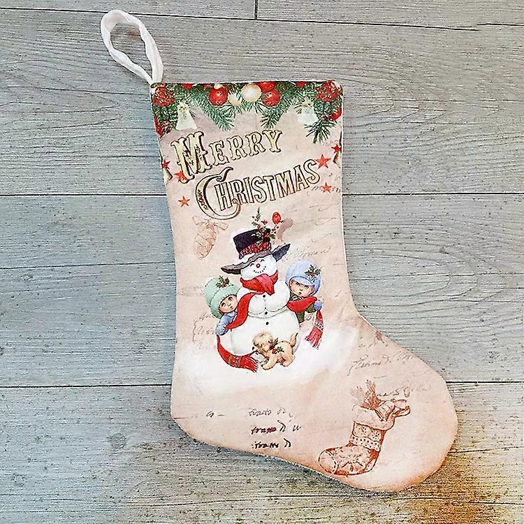 Christmas Stockings-Snowman Pendant Decoration Gift Bag by