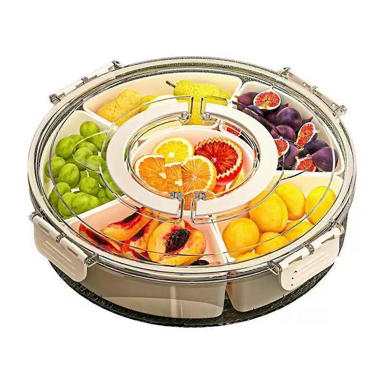 Divided Snackle Box Container Serving for Tray Spice Organizer