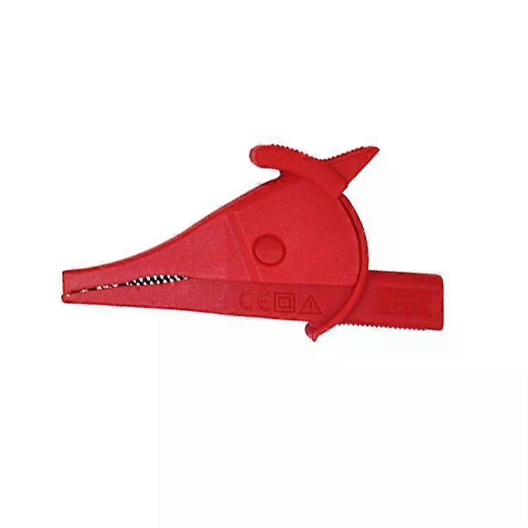 4mm Banana Jack Multimeter Crocodile Clip Insulated Capacitor Clip Test Pen Clip Red