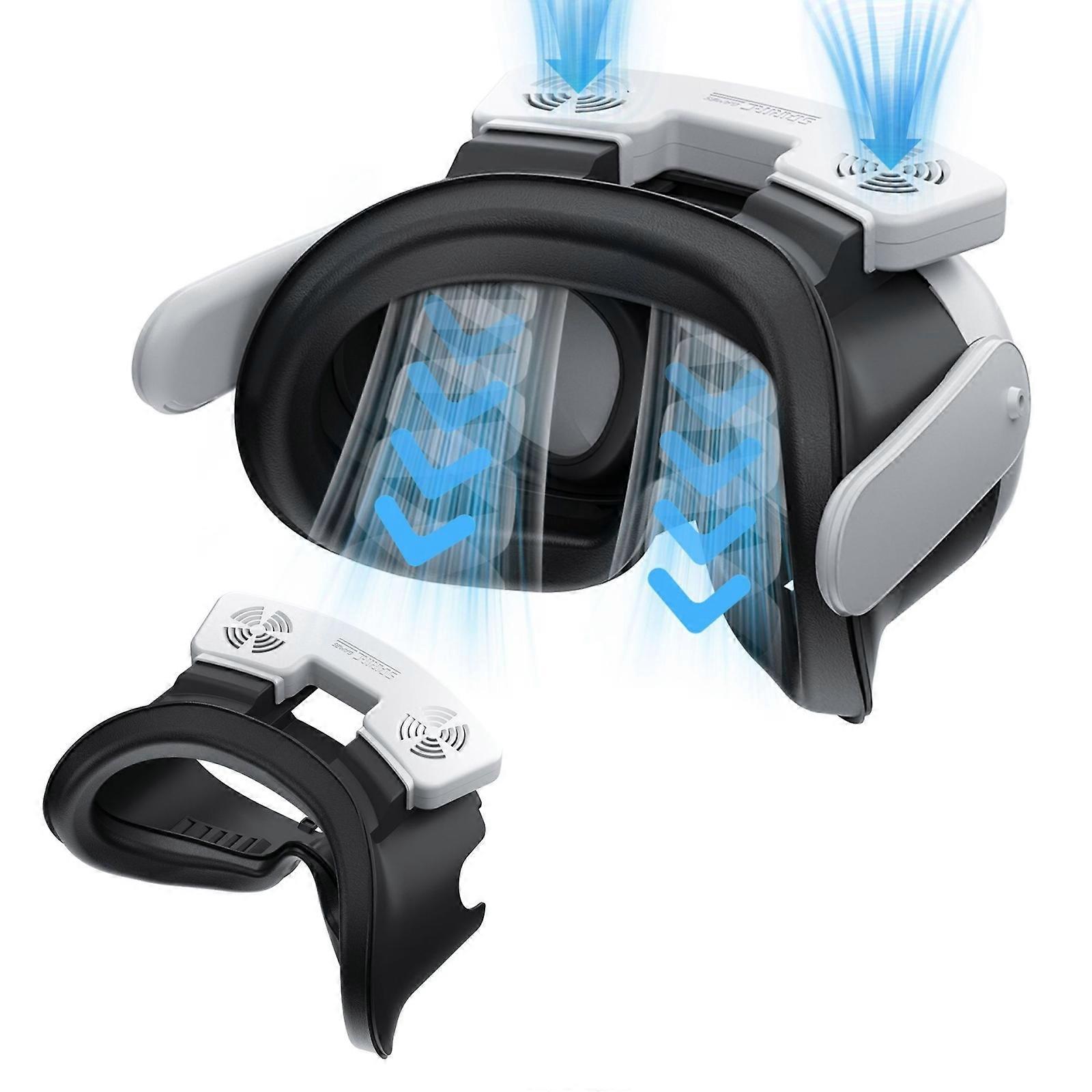 For Meta Quest 3 STARTRC GAMES VR Air Circulation Quick Removal Breathable Replacement Mask With Fan