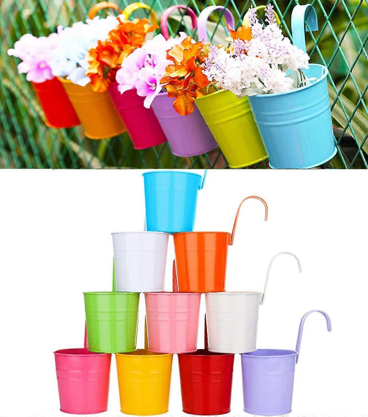 10pcs hook bucket hook flower pot - see notes