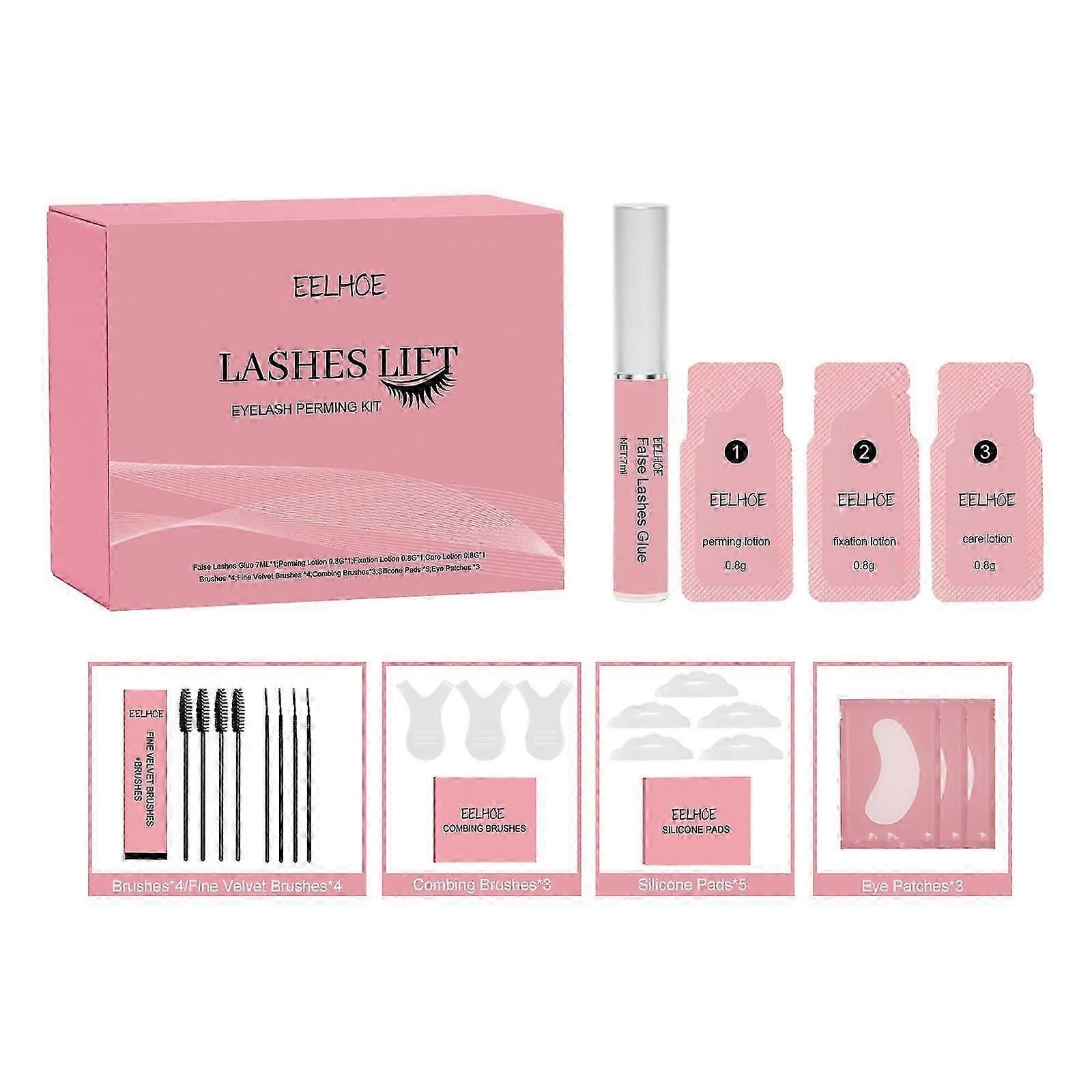 Lash Lift Kit - Complete Set For Eyelash Lifting - Easy To Apply And Long Lasting Finish - Eyelash Curling Set At Home