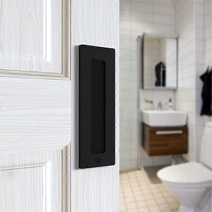 Door Pulls (2 Pack) - Simple Modern Heavy Duty Invisible Pulls for Garage Barn Doors  Sliding