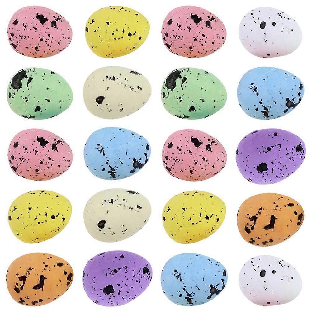200pcs Colorful Miniature Easter Eggs Bulk Decorative Foams Easter Eggs Stuffer