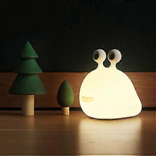 Slug Night Light,USB Rechargeable Adjustable Brightness AutoOff Setting,Night Light for Bedroom Classroom Decor, Silicone Lamp