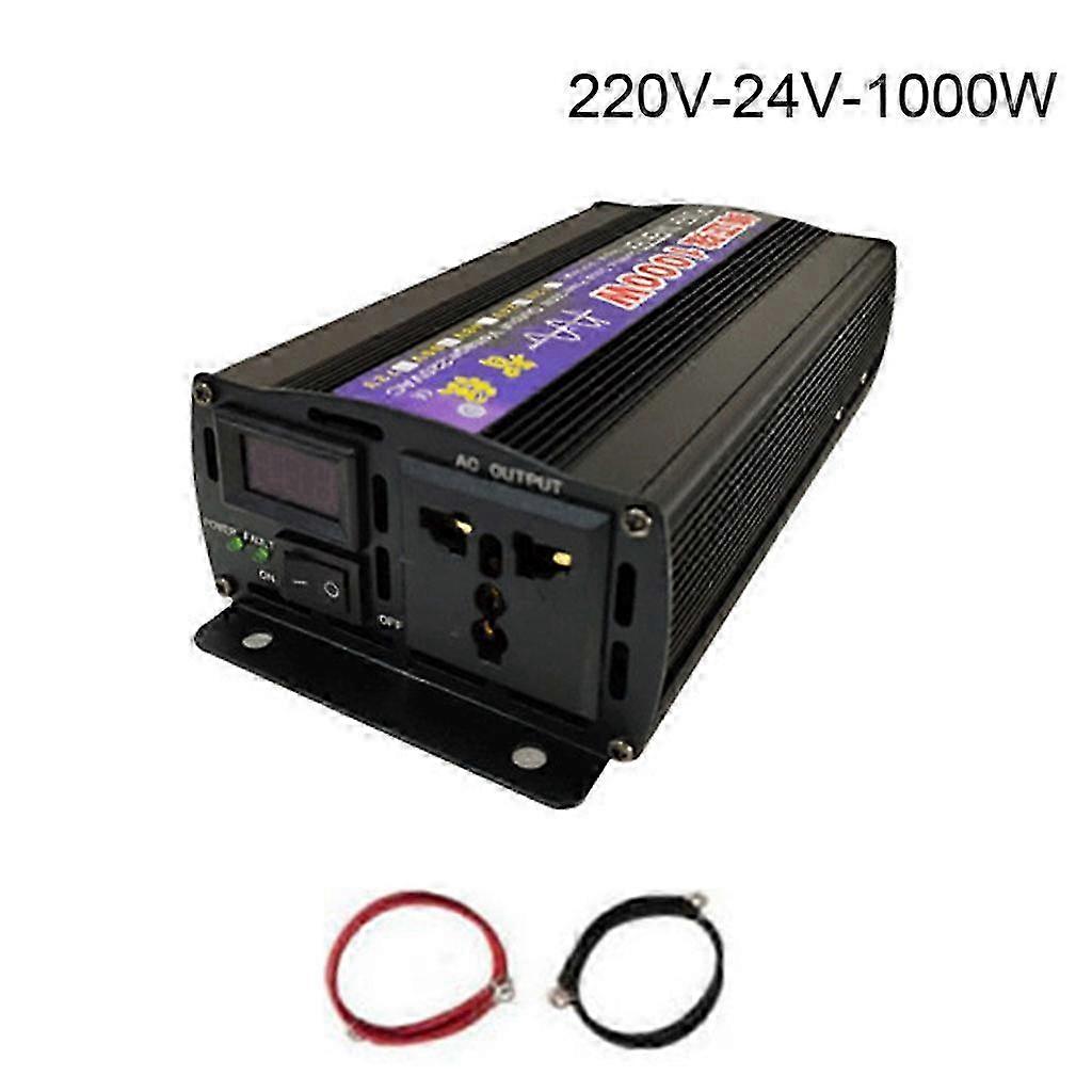 Battery and Device Protective Pure Sine Wave Inverter Converts DC 12V/24V to AC 220V