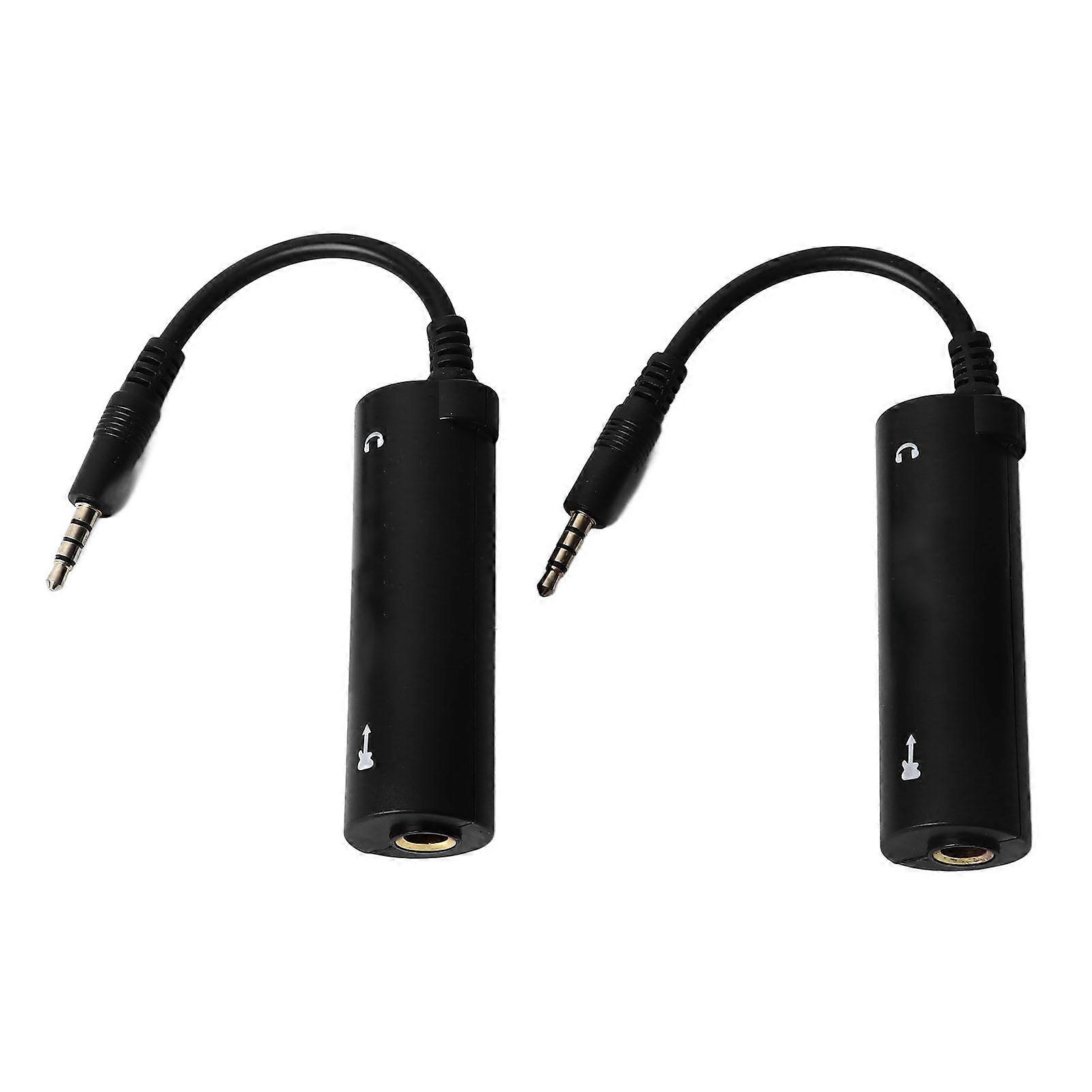 2PCS Set Guitar Cable Converter ABS Portable Reverse Polarity Converter Cable for Performance
