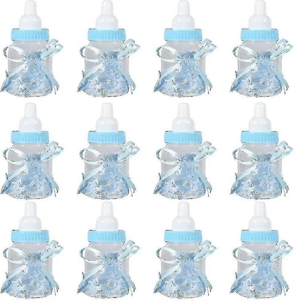 12 st nappflaskgodis chokladflaskor ask för babyshowerfest