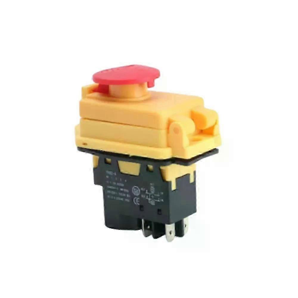 Electromagnetic Switch 4/5 Pin 120V 220V ON-OFF Momentary Reset Push Button With Cover IP55 Waterproof ReplaceYCZ3-CKJD17B