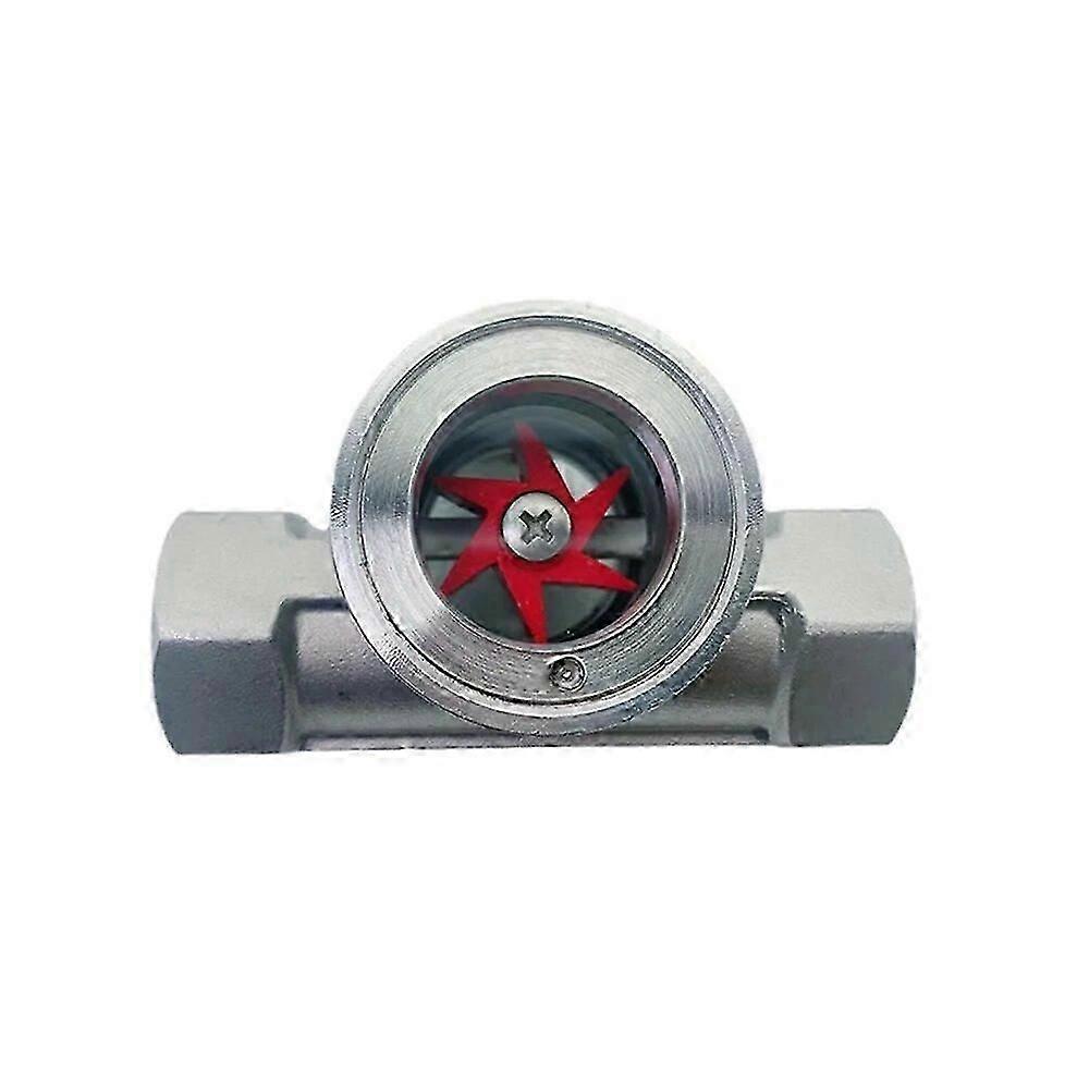 Sight Water Flow Indicator BSP Stainless Steel 304 with Plastic Impeller