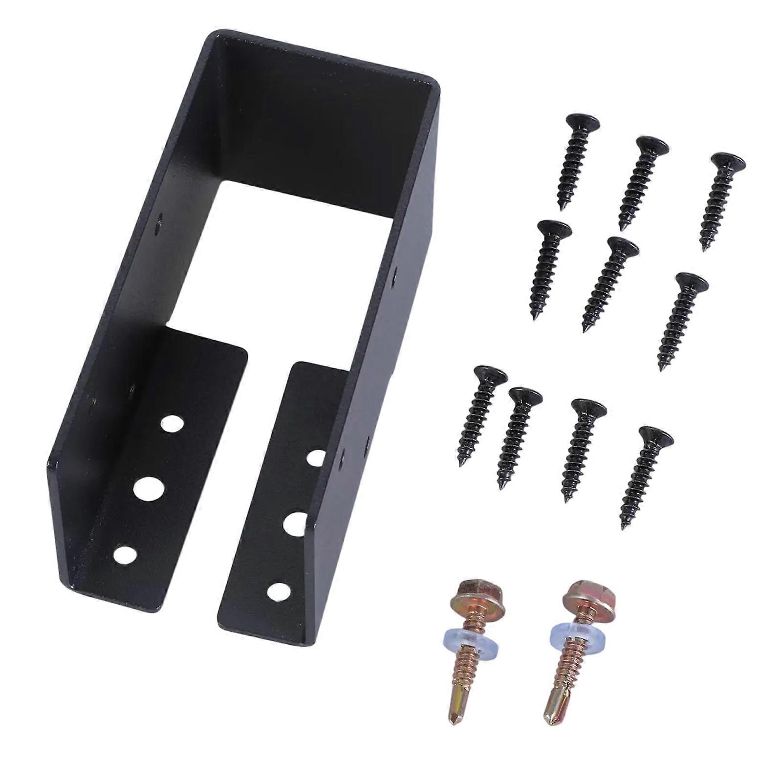 Sturdy Metal Deck Post Anchors Base Brackets with Adjustable Height for Outdoor Deck Installation and Maintenance