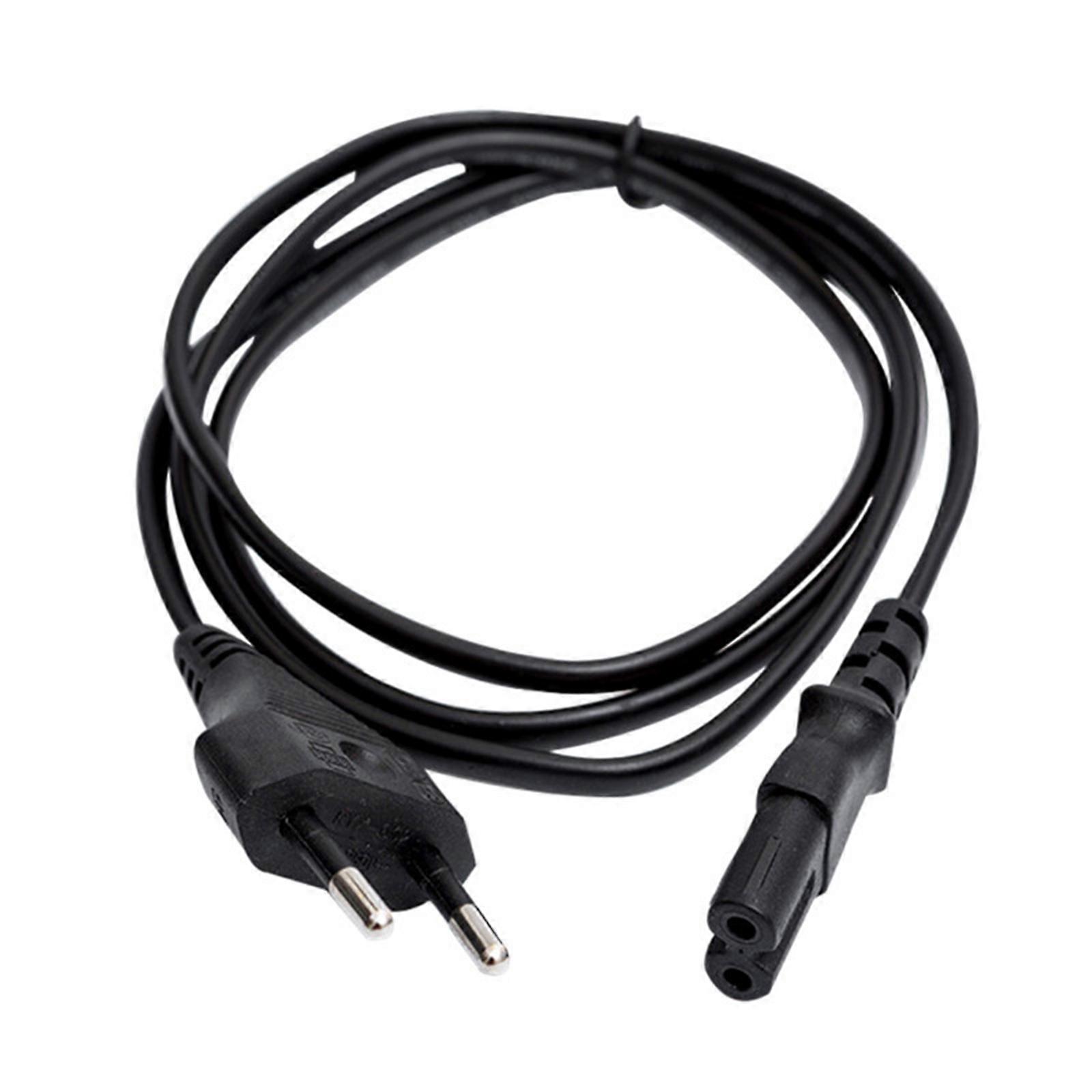 EU Outlet Cord European EU 2Slot Power Cord EU TO C7 Cable for Laptops Notebook Electronic Device European Travel Cord