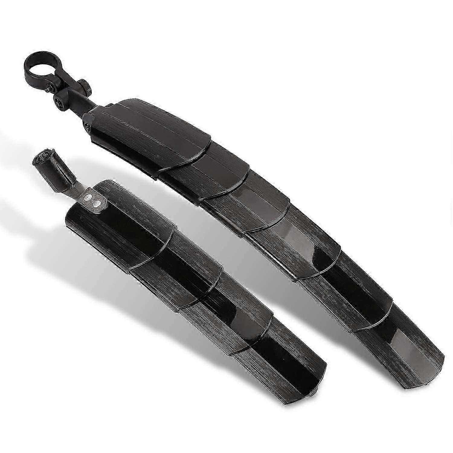 Retractable Bike Mudguard Set - Adjustable Front & Rear MTB Fenders, Portable Design