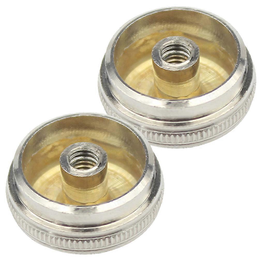 2pcs Flute Head End Cap Copper Screw Cap Replacement for Flute Headjoint Repair Durable Lightweight Portable Musical Instrument Part