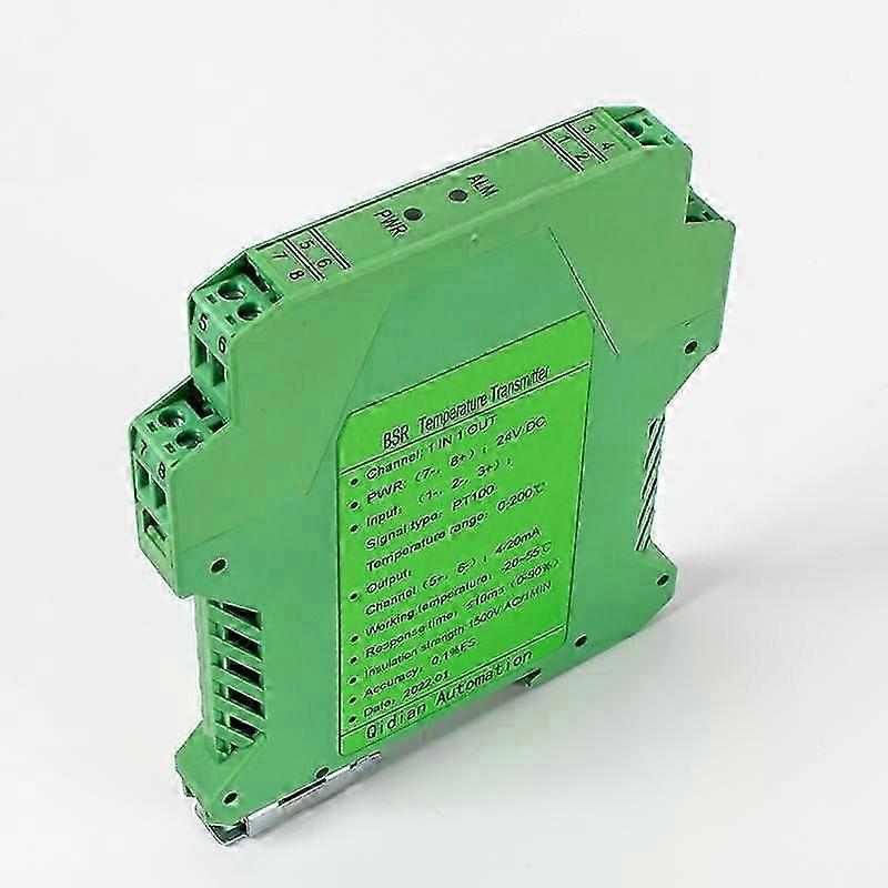 1 in 1 out PT100 Thermal Resistance Temperature Transmitter 0-100 200 to 4-20mA 0-10V 0-5V RS485 Temperaure Signal Converter