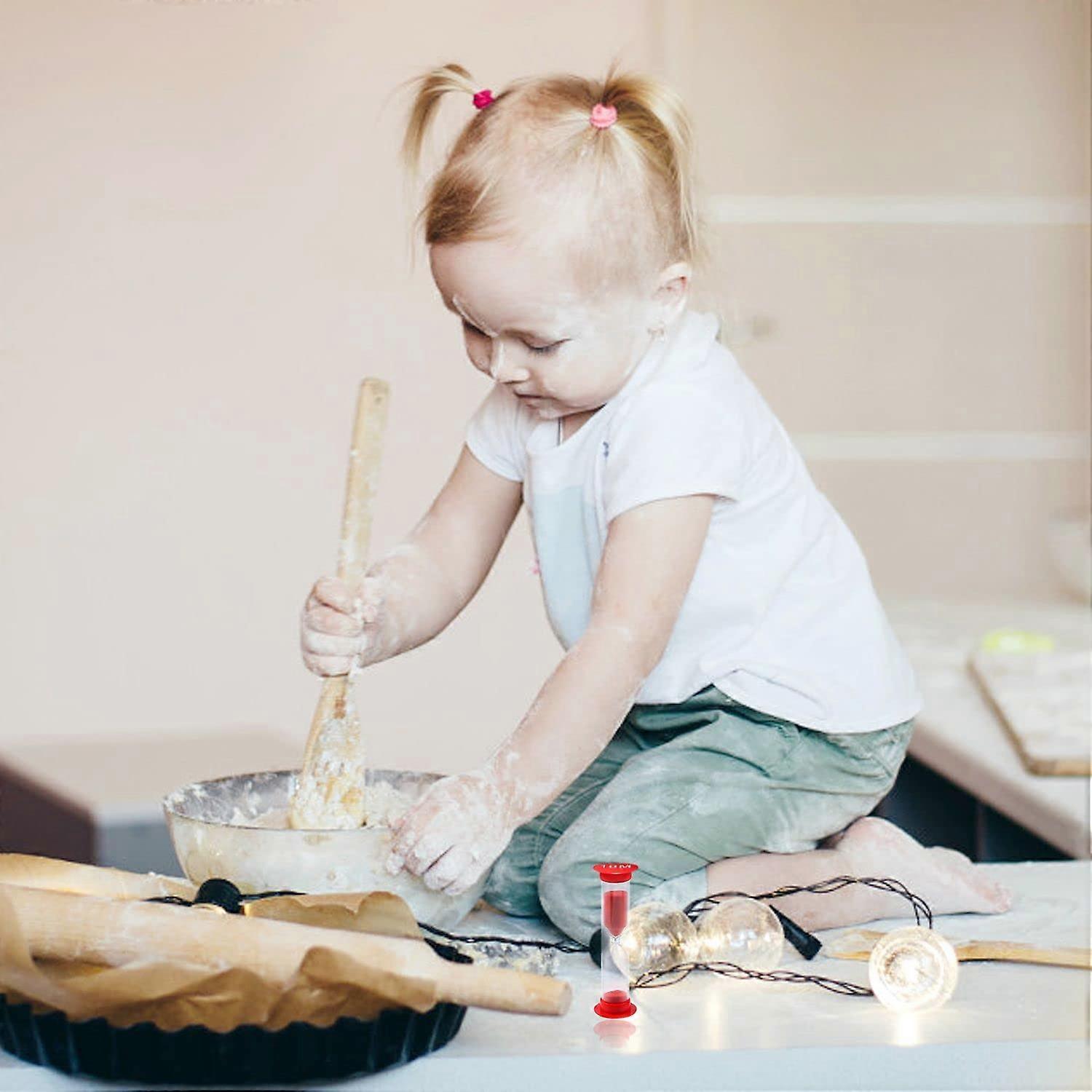 Sandglass Clocks 30sec 1min 2mins 3mins 5mins 10mins for Kitchen Classroom Home Office 6 PCS Hourglass Sand Timer