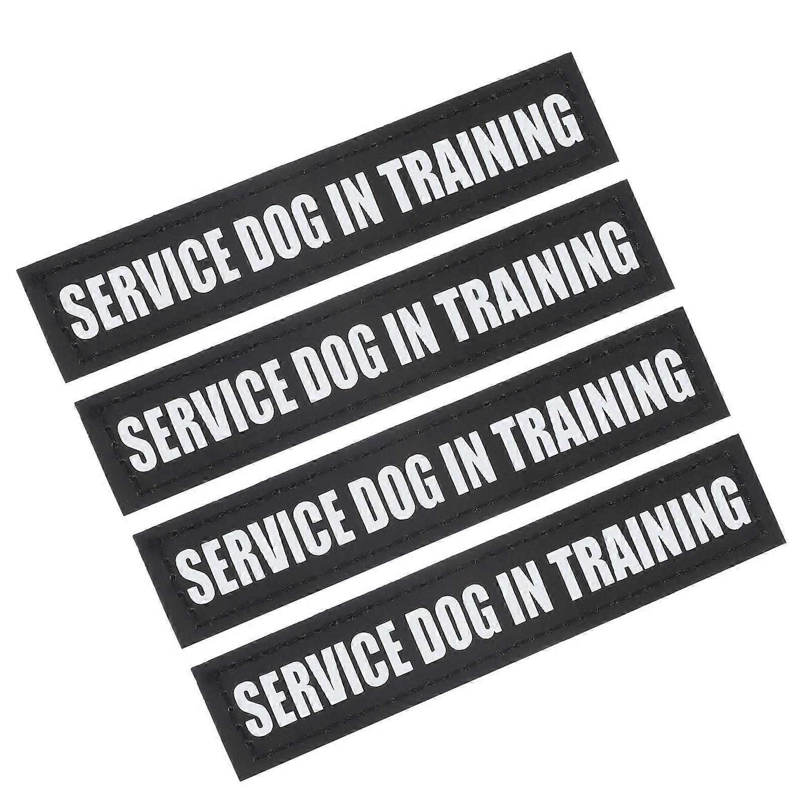 2 Pairs Self Adhesive Pet Clothing Patches Funny Dog Vest Decor for Party & Walks, Lightweight Reflective Labels for Dogs, Easy to Apply