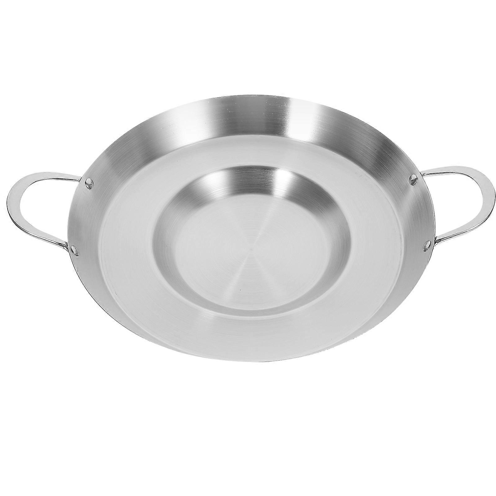 Thickened Stainless Steel Non Stick Flat Frying Pan for Versatile Frying, Cooking, and Grilling