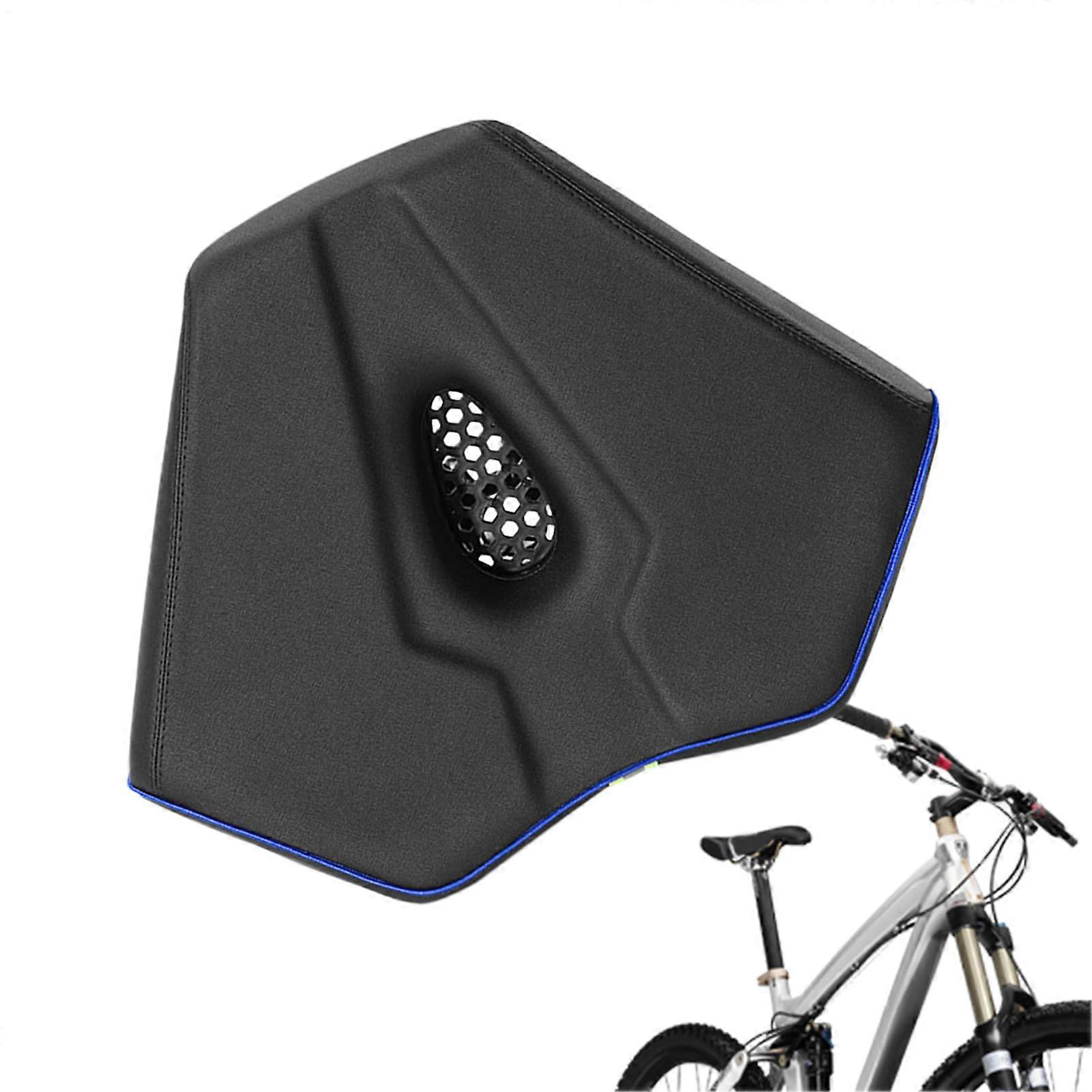 Bicycle Saddle Padded Shock Absorber Thickened Ergonomic Padding For Adults Comfortable Ride Blue