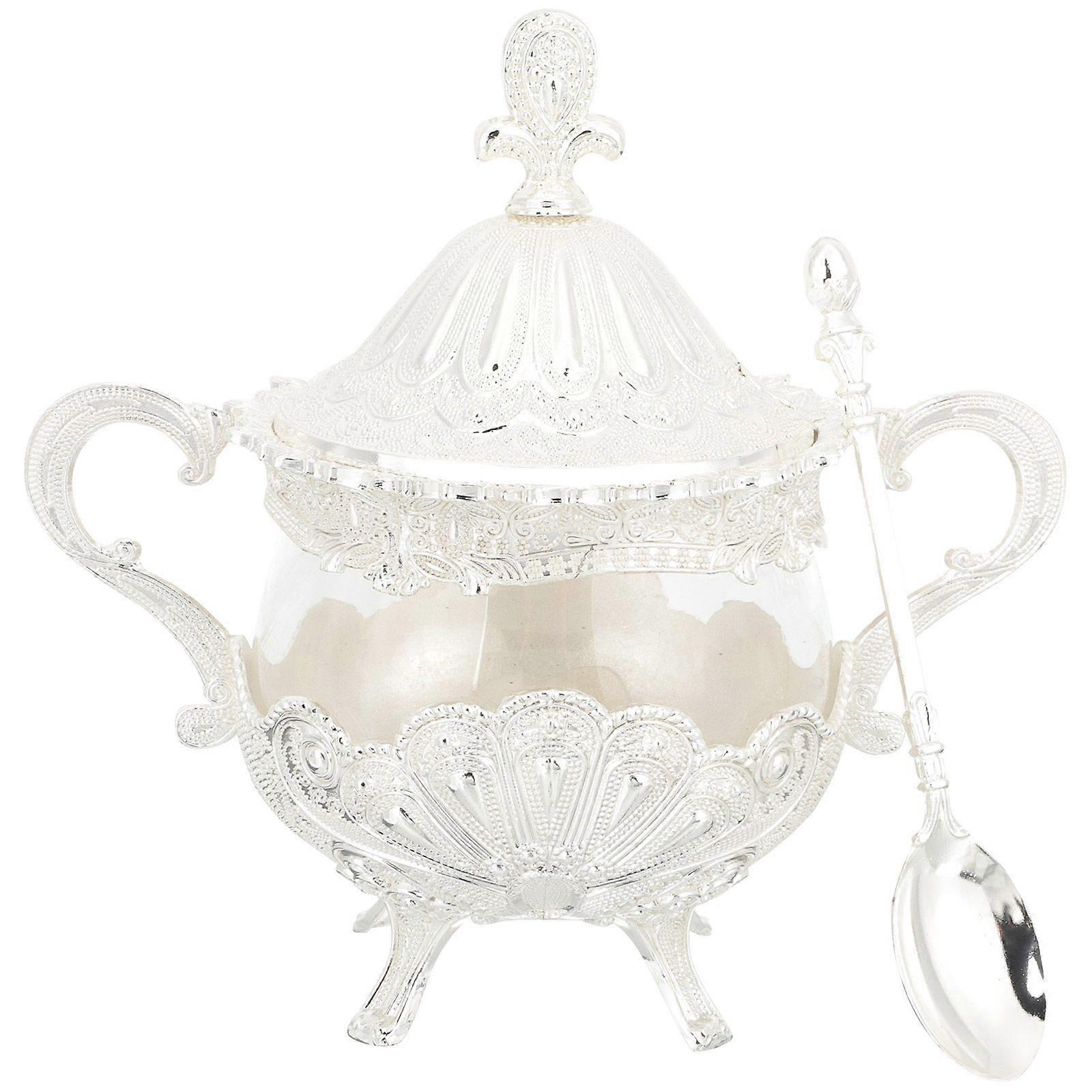 European Style Seasoning Jar Delicate Condiment Case Condiment Container with Lid