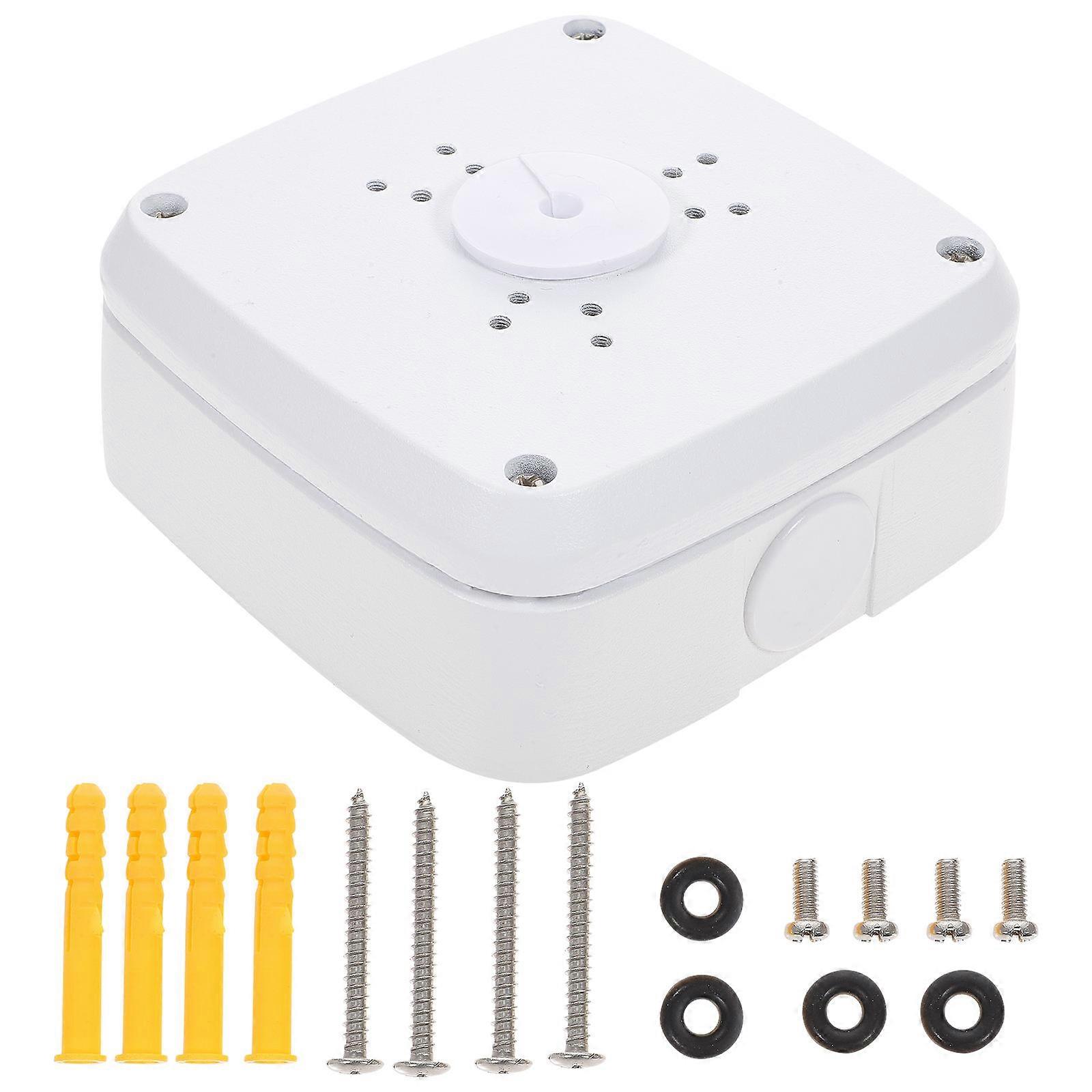 Security Camera Junction Box Wire Arrangement Wall Mount Installation 10.3X10.3X4.8CM Aluminum Alloy 1Set