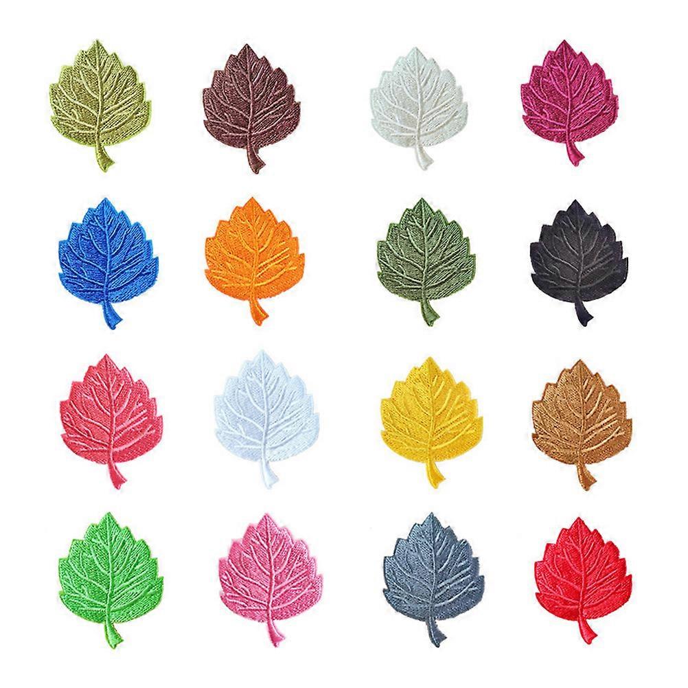 Maple Leaf Embroidery Patches Assorted Color for Decoration Use Easy to Sew on Any Material Clothes