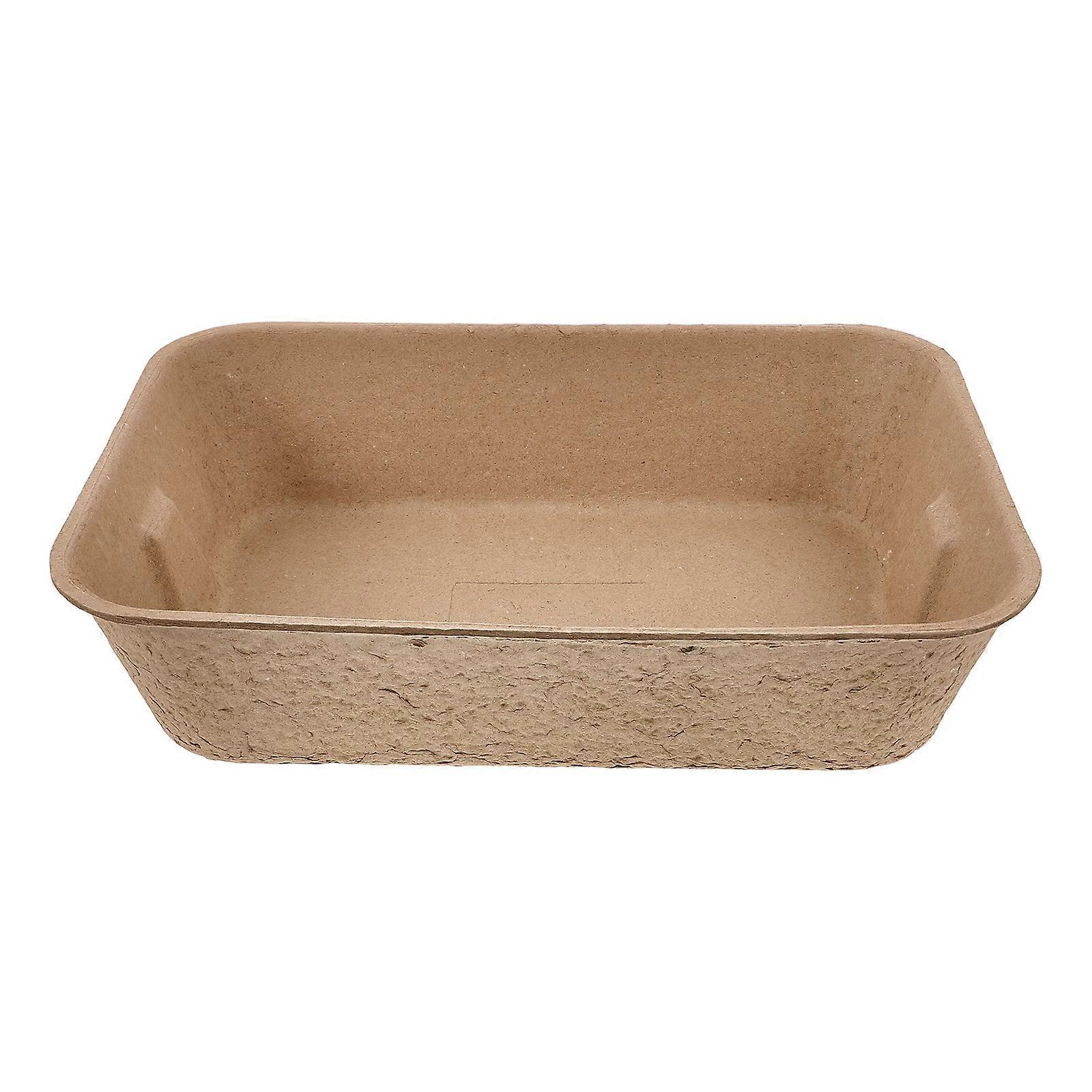 Tek Kullanımlık Kedi Kumu Tavası Minimalist Görünüm Dış Mekan Kullanımı Dökülmeyi Önler 41.00X31.00X9.50CM Sağlam Kediler Çöp Kutusu 1 Adet