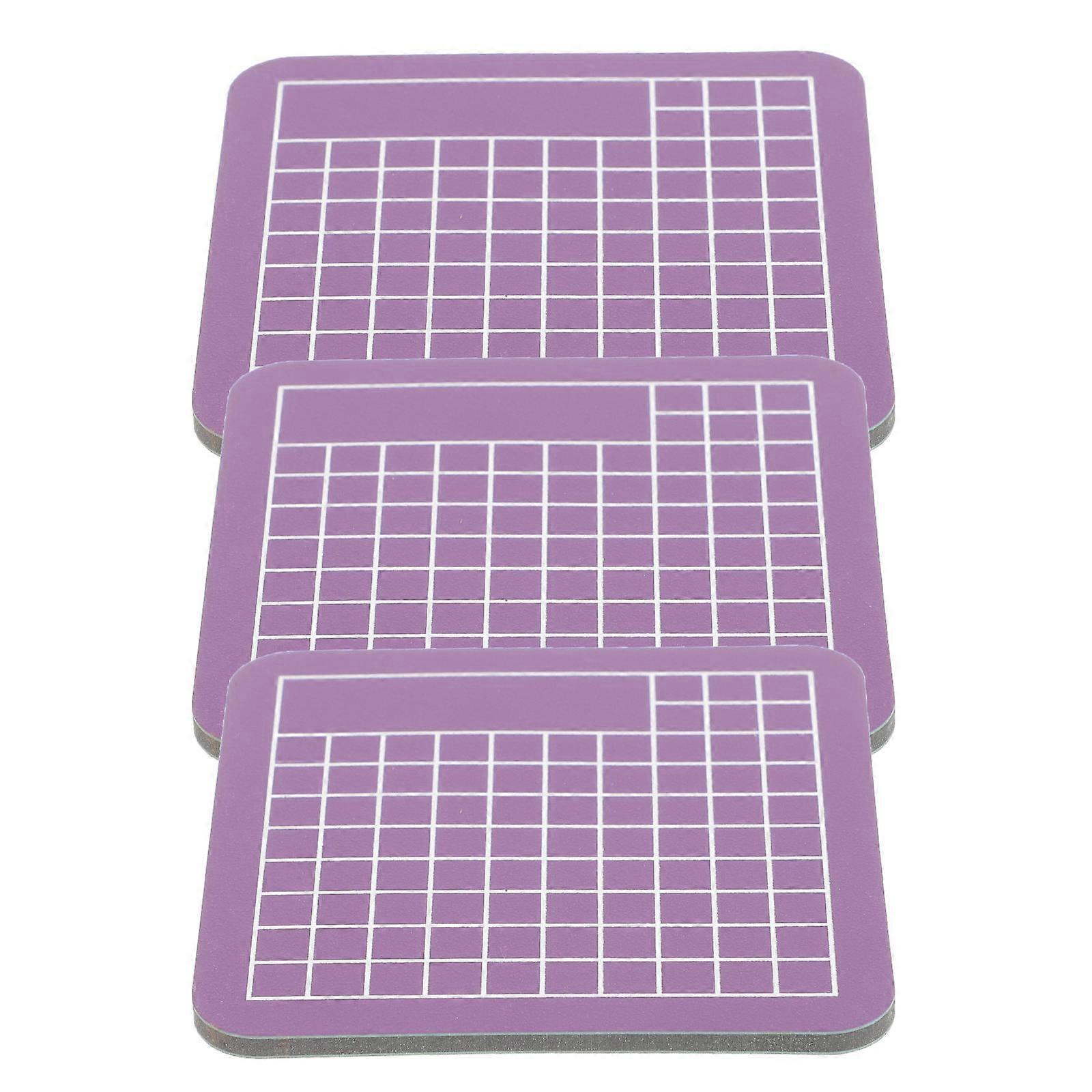 حصيرة حرفية 3 قطع الفن الحصير الأرجواني 6x6 سم 0.5 سم سميكة بولي كلوريد الفينيل نموذج كيت التصنيع للمحترفين