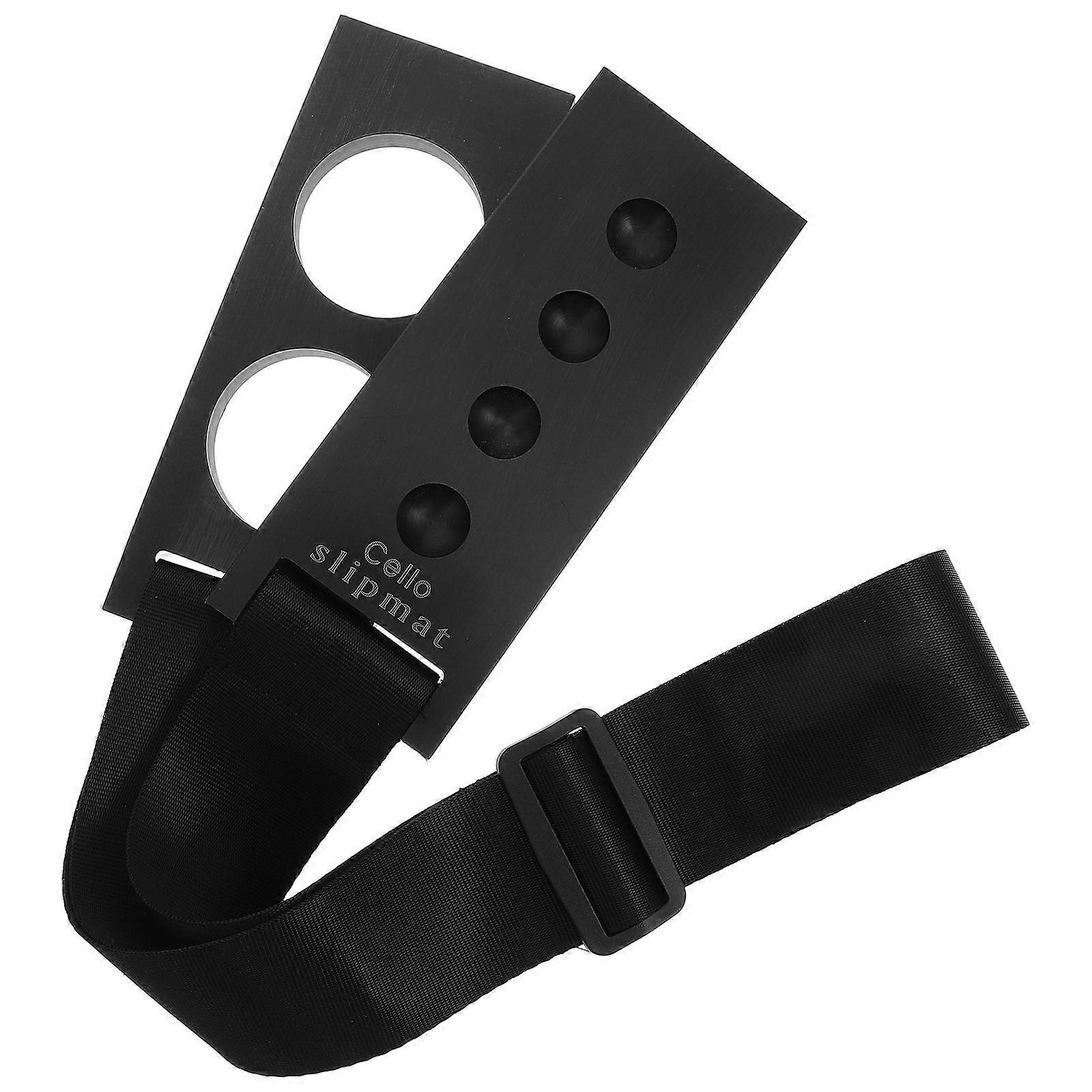 Cello Non Slip Mat Adjustable Cello End Pin Stopper for Cellists Vibration Reduction Black Color 1Set