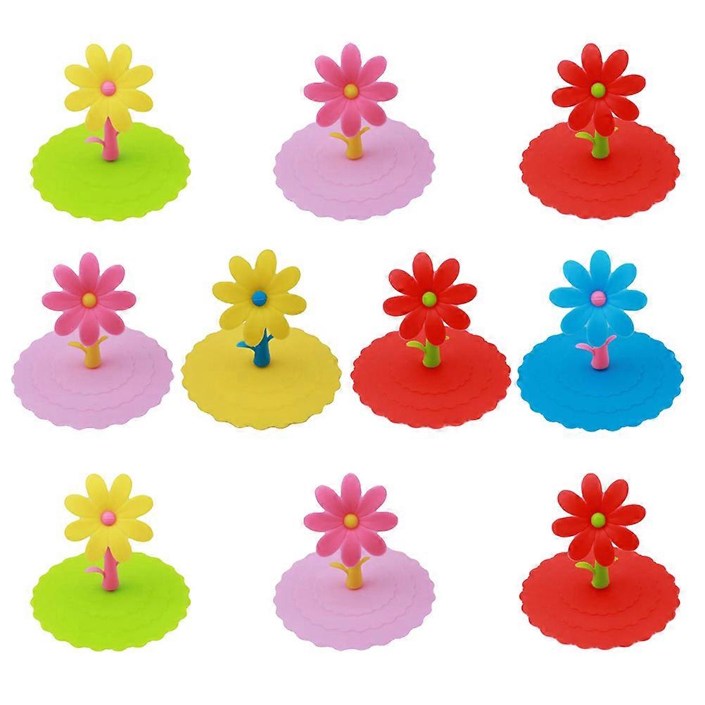 Lids For Cups Sealing Reusable For Office Use Circular 10Set