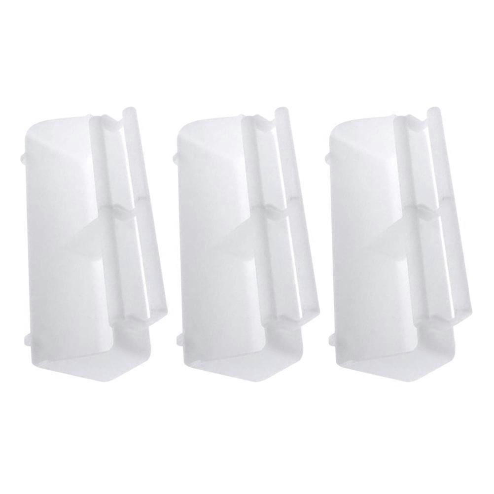 Bird Feeder Box Easy to Install Parrot Cage Accessory White 21x6.5x5cm 3Pcs