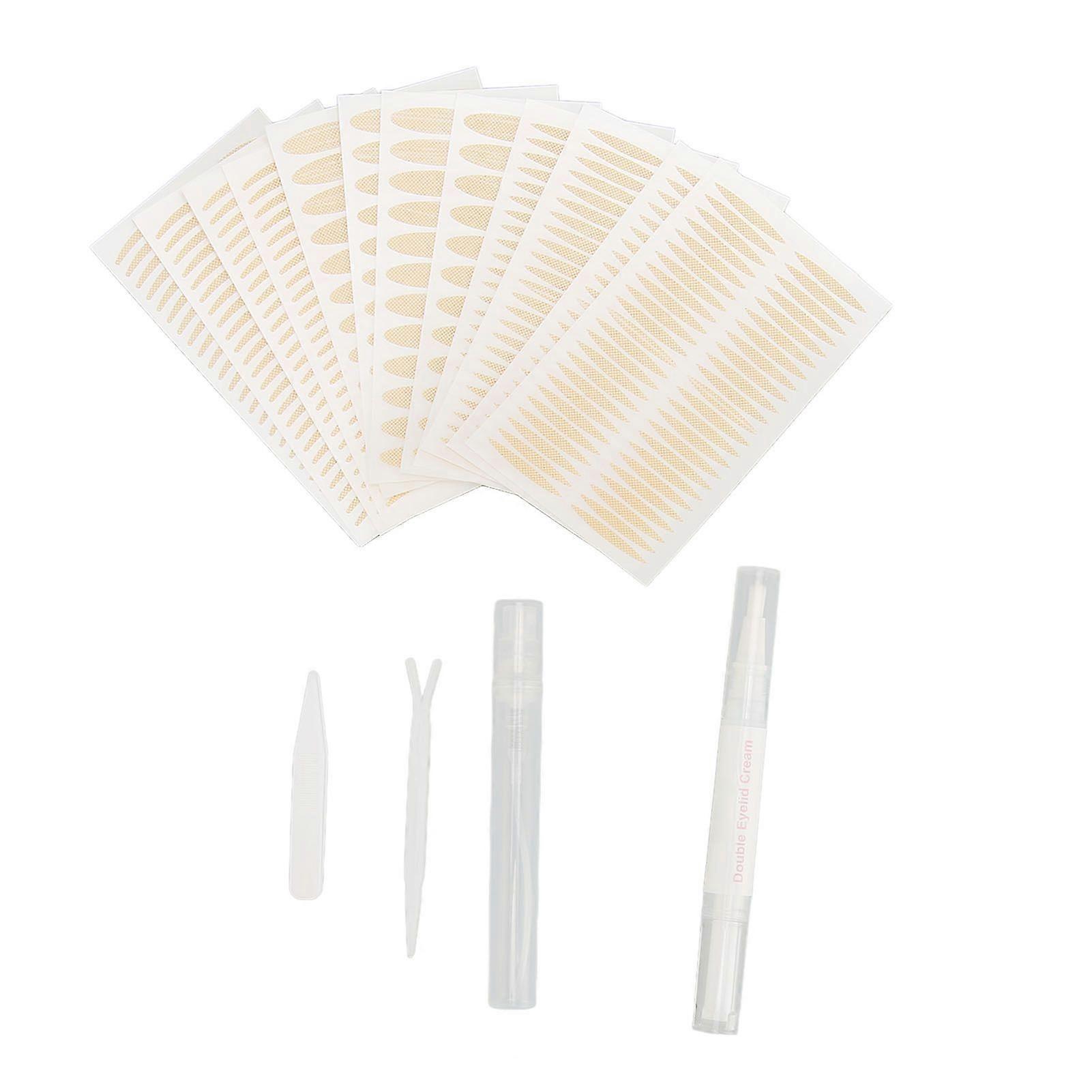 2025 Latest Model 480pcs Double Eyelid Stickers 3 Different Shapes Strong Adhe...