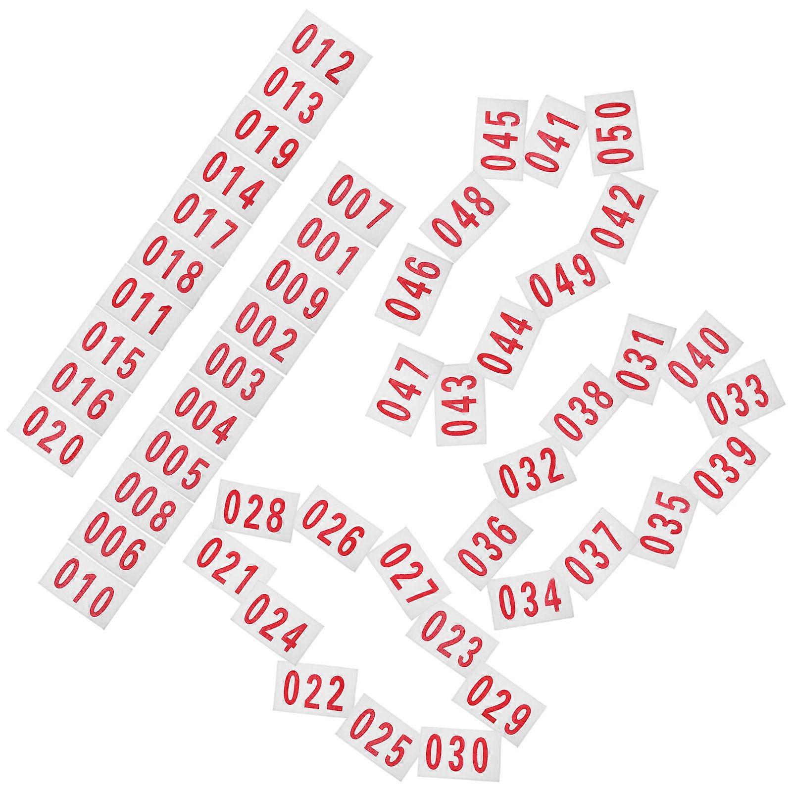 Race Bib Running Bibs Race Competition For Race Competition Athletes Red 27.00X16.50X0.10cm Cotton 50 Sheets