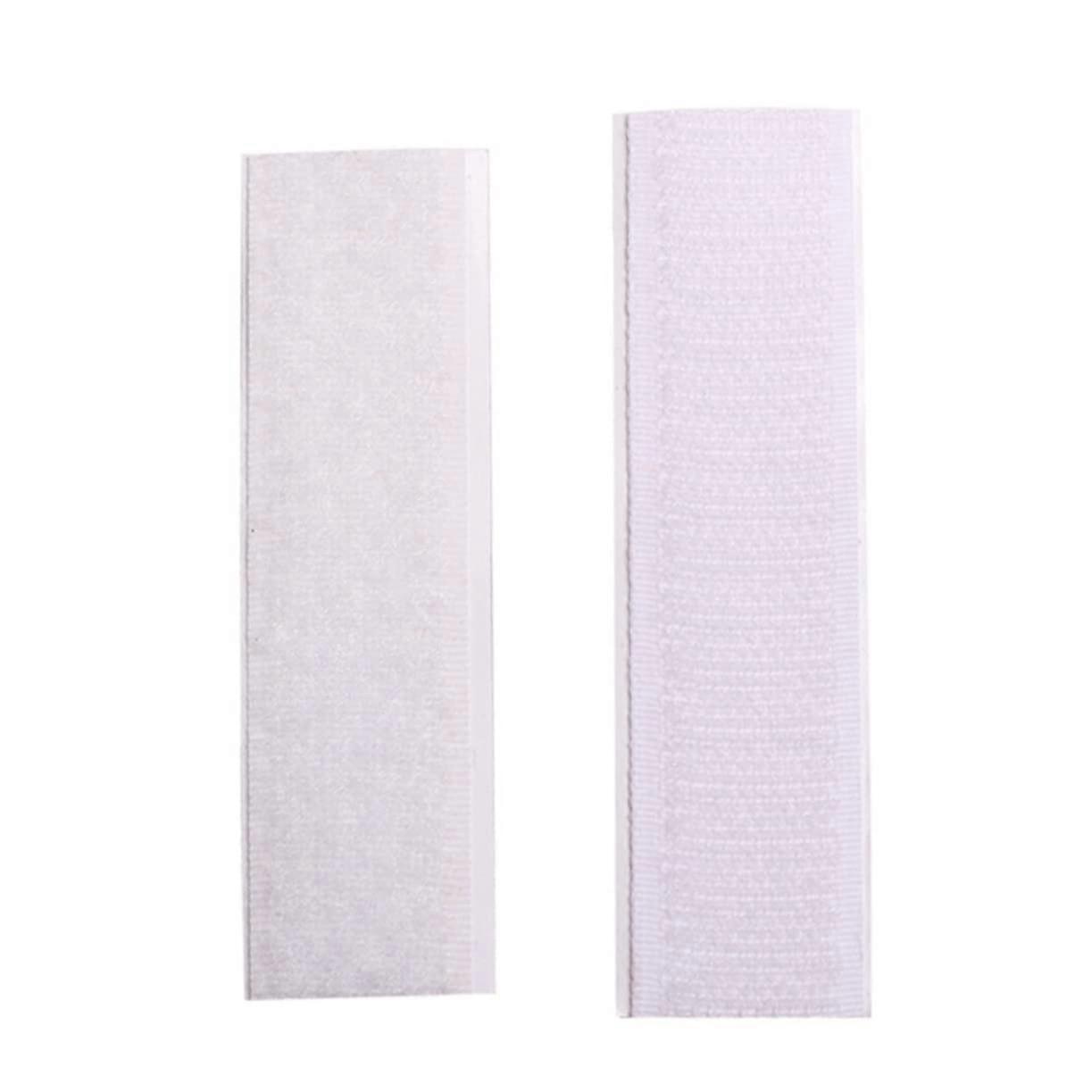 Self-Adhesive Hook And Loop Tape Pads - 5 Reusable Removable Sticky Pads for Home Office Crafts, Large Size